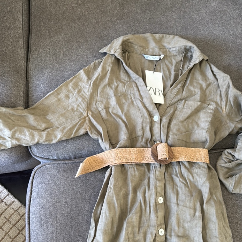 NWT Zara linen maxi dress - Picture 3 of 5